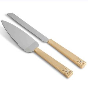 Wedgewood Vera Wang Gold Cake Knife & Server